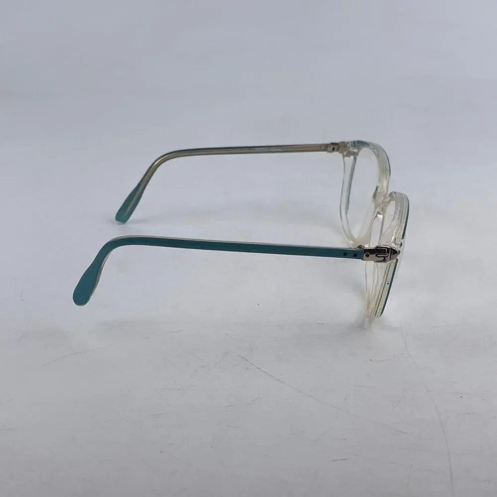 Grasset Bijou Women Eyeglasses Frame Clear Blue Plastic Cat Eye Full Rim 57-17mm